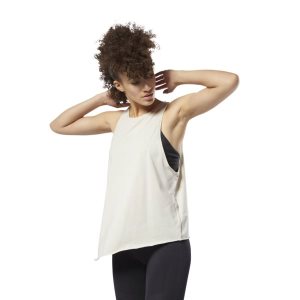 Reebok Muscle Muskelshirt Damen - Beige - DE 534-XBN